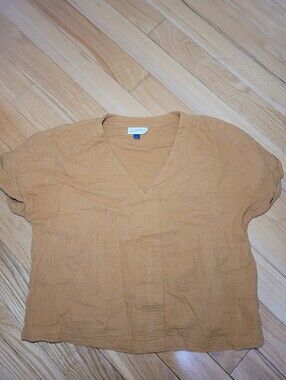 Universal Threads Shirt Womens Size Large 100% Cotton Burnt Orange